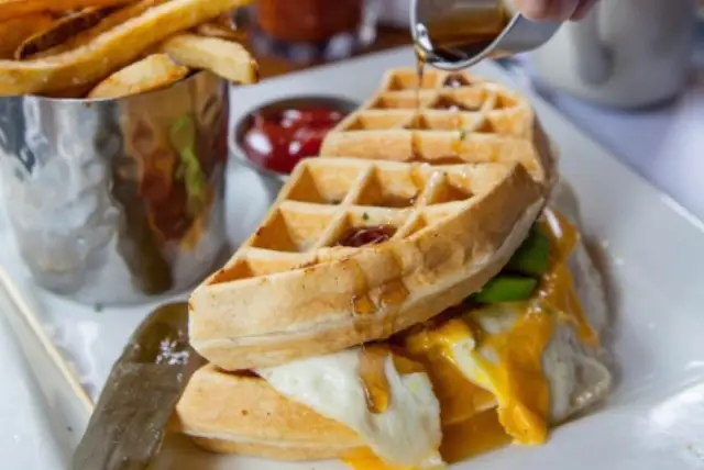Breakfast Waffle Sandwich